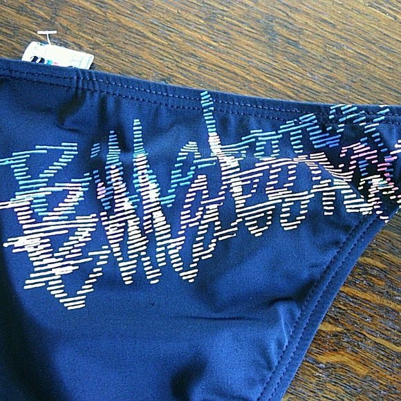 Swimwear Billabong Bikini Bottom Size Small Black Hot Lowrider Tassel Bows Women - Picture 6 of 16